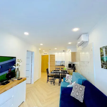 Apartment Superior Blue Przy Plazy- Free Pool, Saunas, Jacuzzi, Fitness, Salzgrotte *